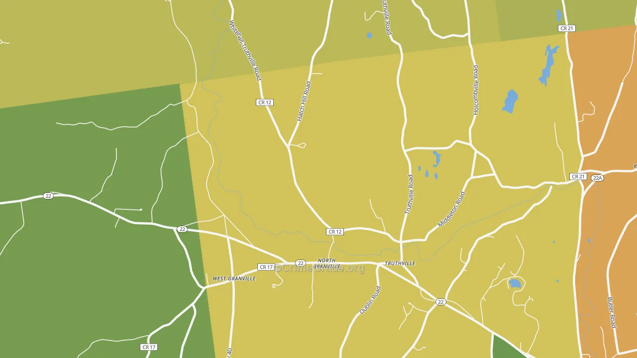 North Granville, NY Map of Murder Rates