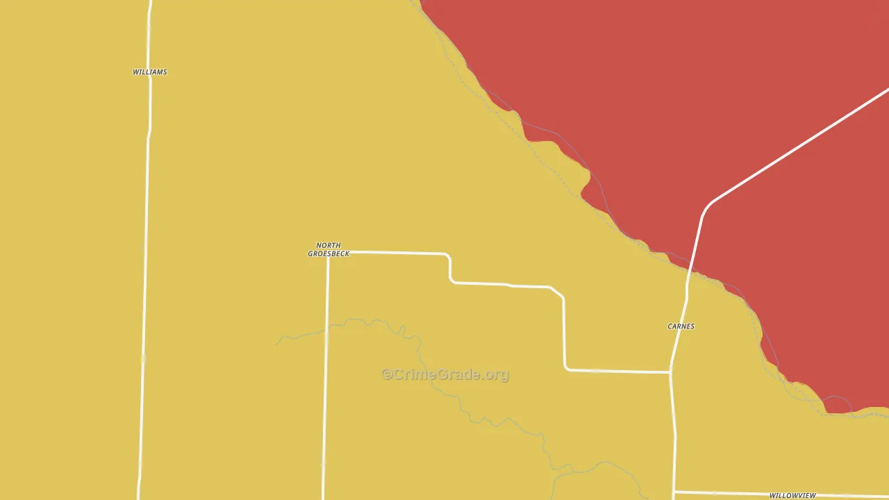 North Groesbeck, TX Map of Murder Rates