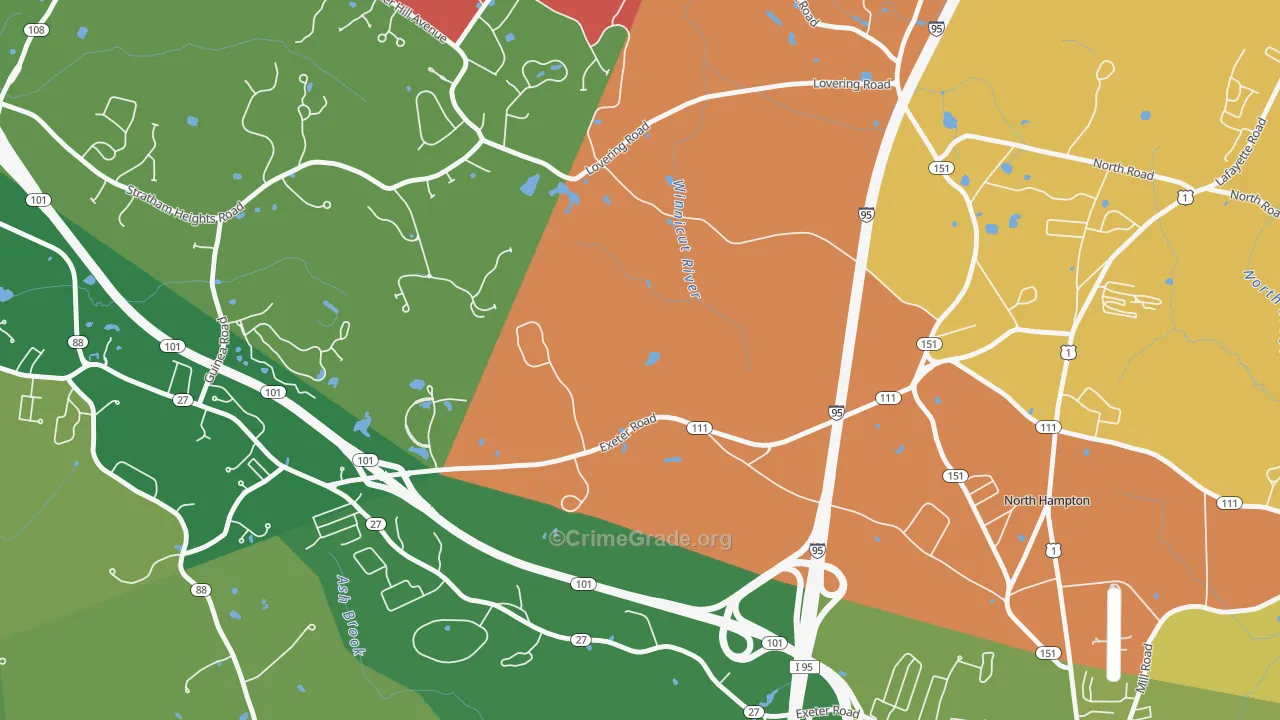 North Hampton Center, NH Map of Murder Rates
