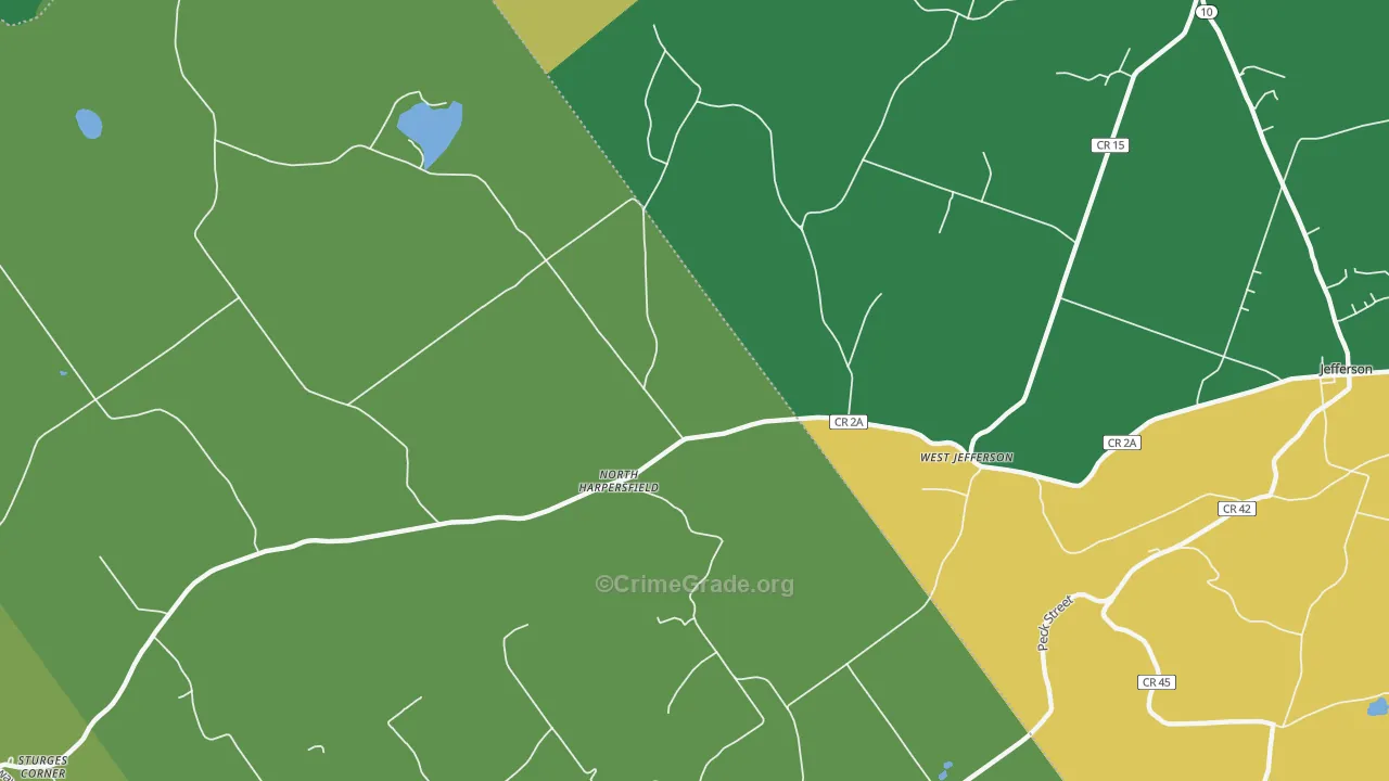 North Harpersfield, NY Map of Murder Rates