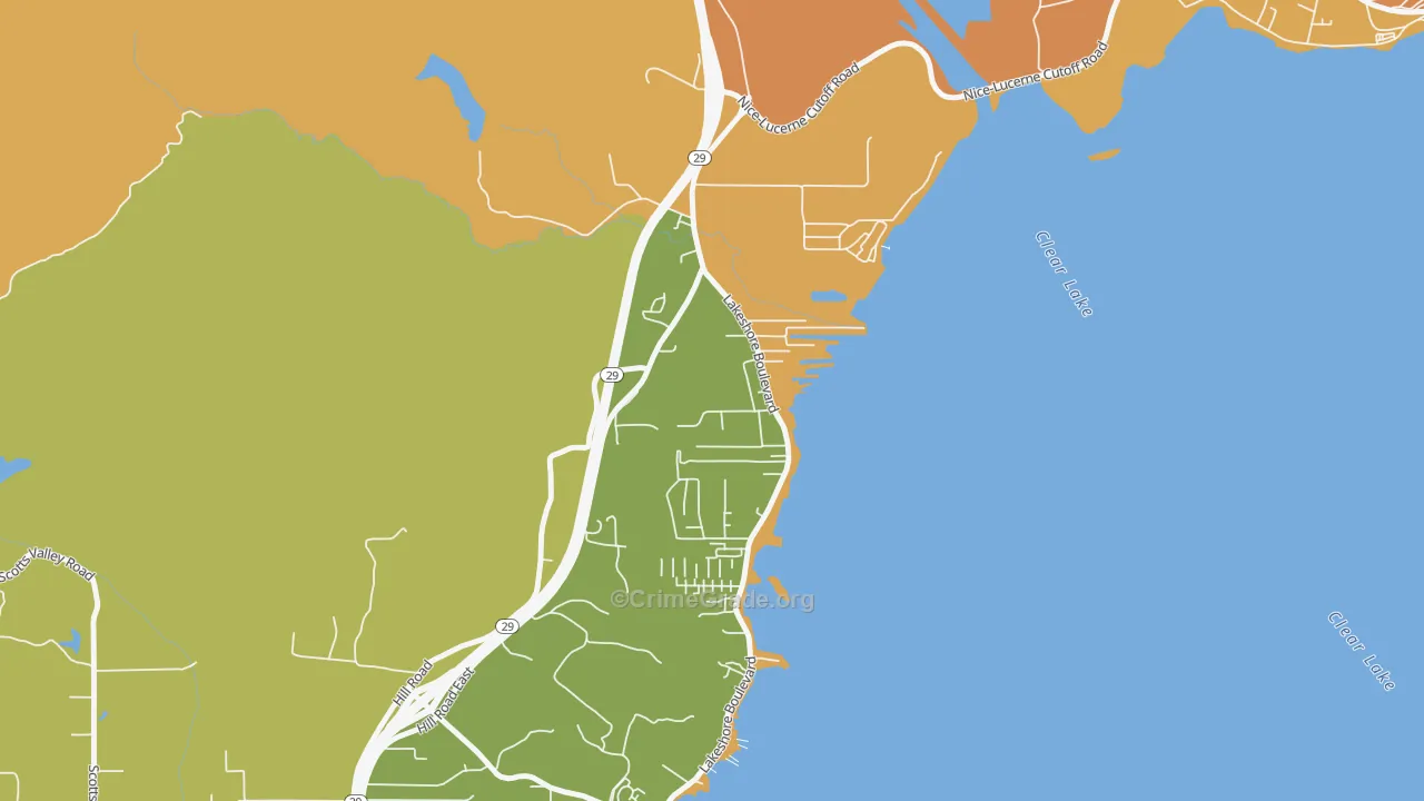 North Lakeport, CA Map of Murder Rates