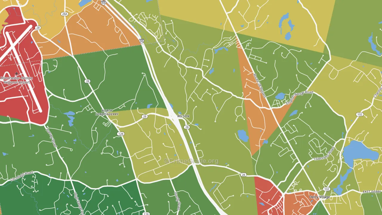 North Londonderry, NH Map of Murder Rates
