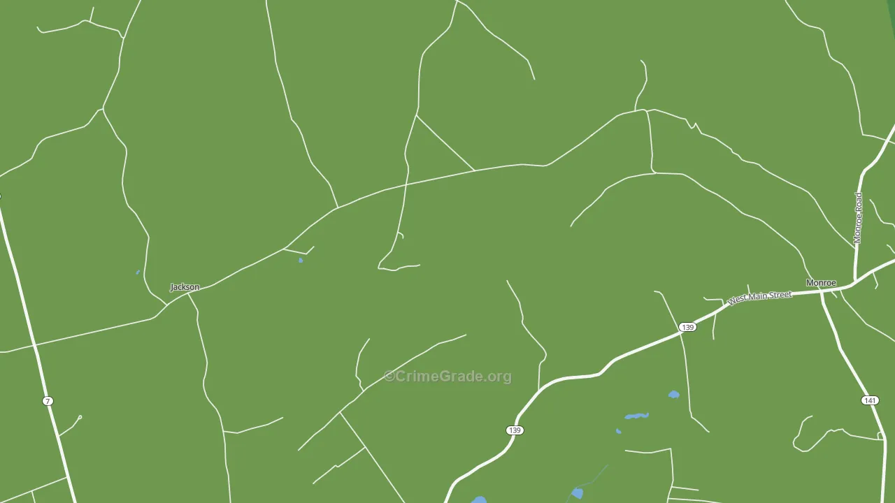 North Monroe, ME Map of Murder Rates