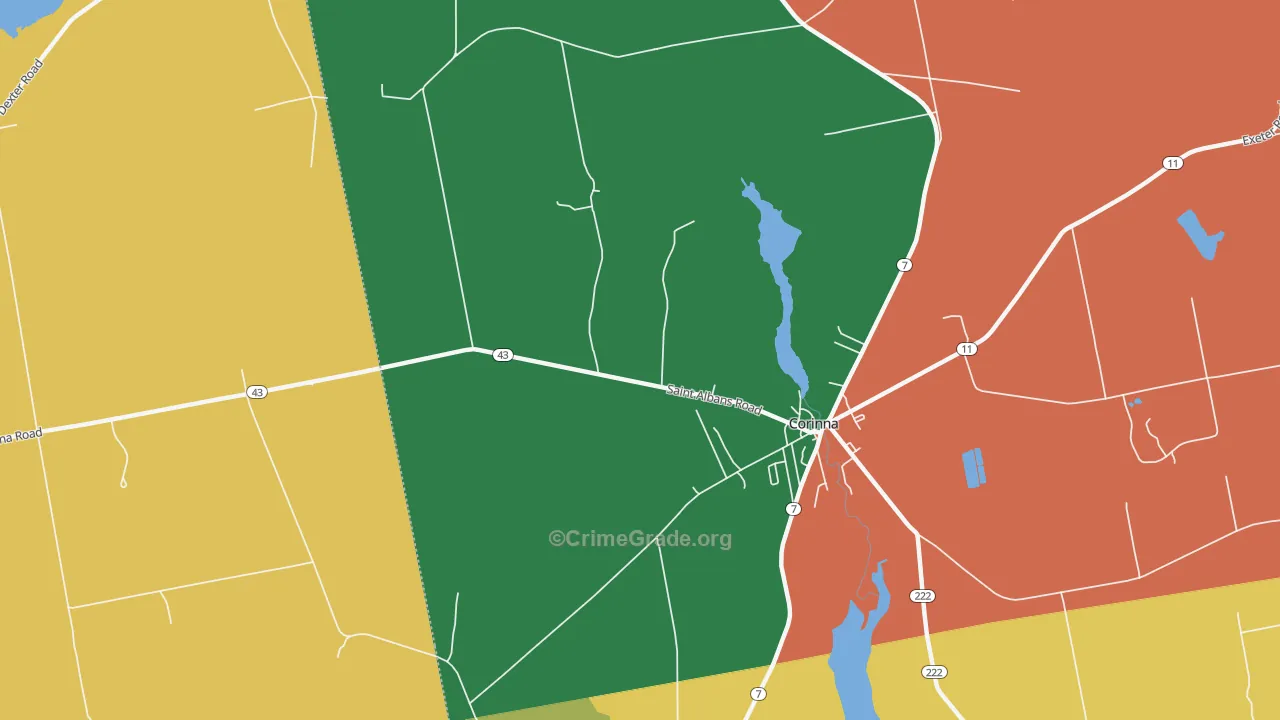 North Newport, ME Map of Murder Rates