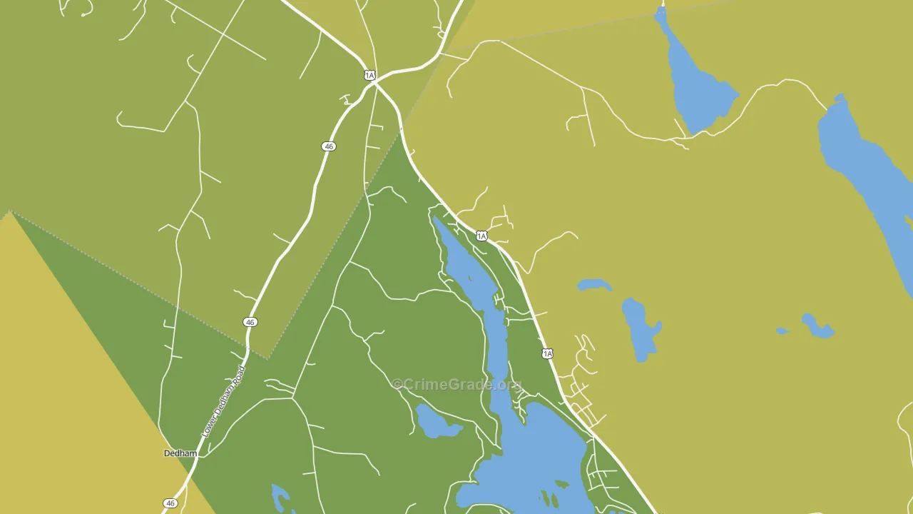 North Orland, ME Map of Murder Rates