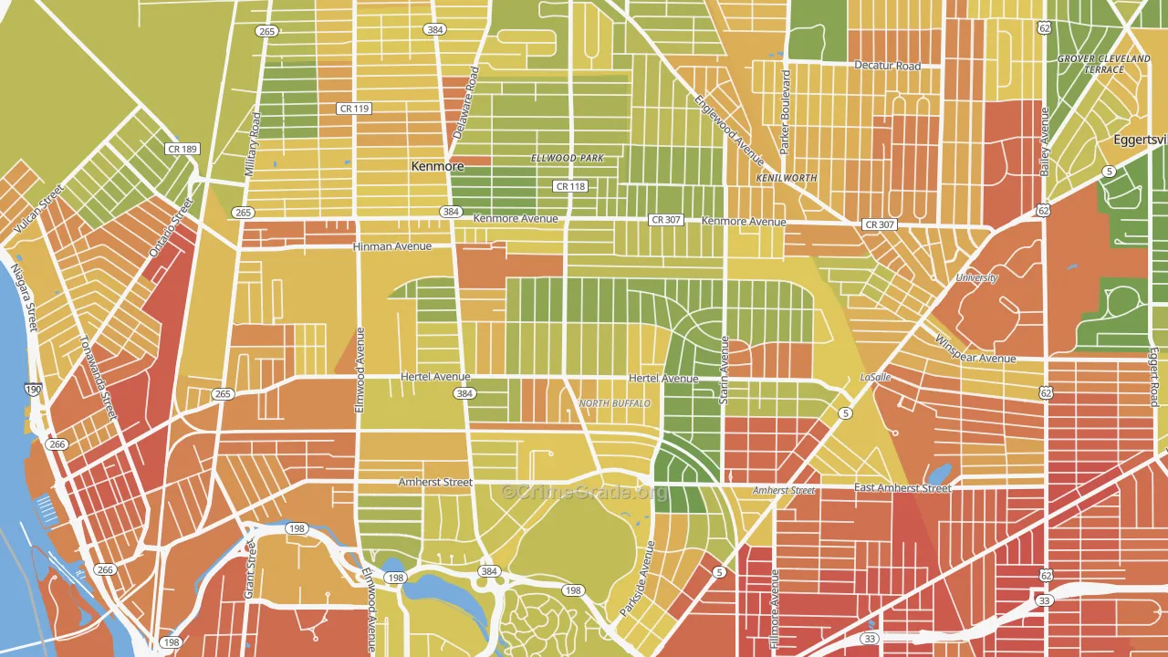 North Park, Buffalo, NY Map of Murder Rates