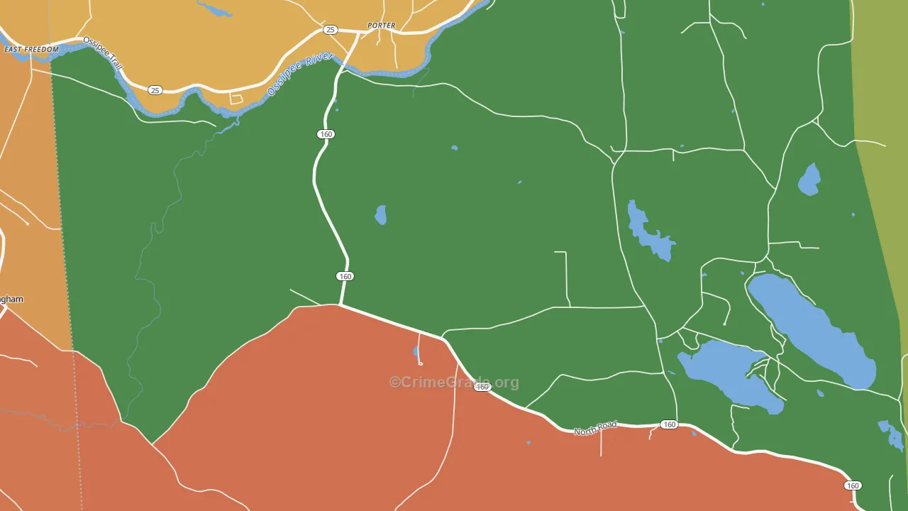North Parsonfield, ME Map of Murder Rates
