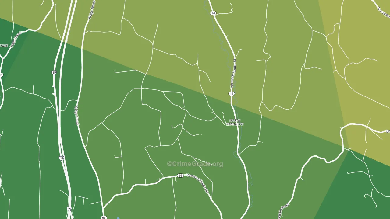 North Randolph, VT Map of Murder Rates