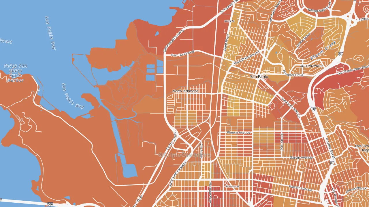 North Richmond, CA Map of Murder Rates