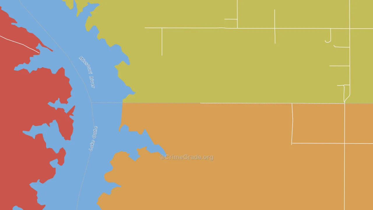North Riverside, SD Map of Murder Rates
