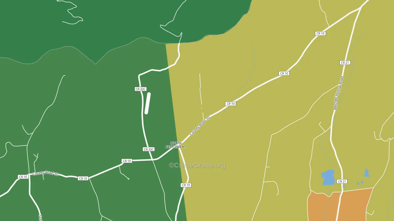 North Settlement, NY Map of Murder Rates