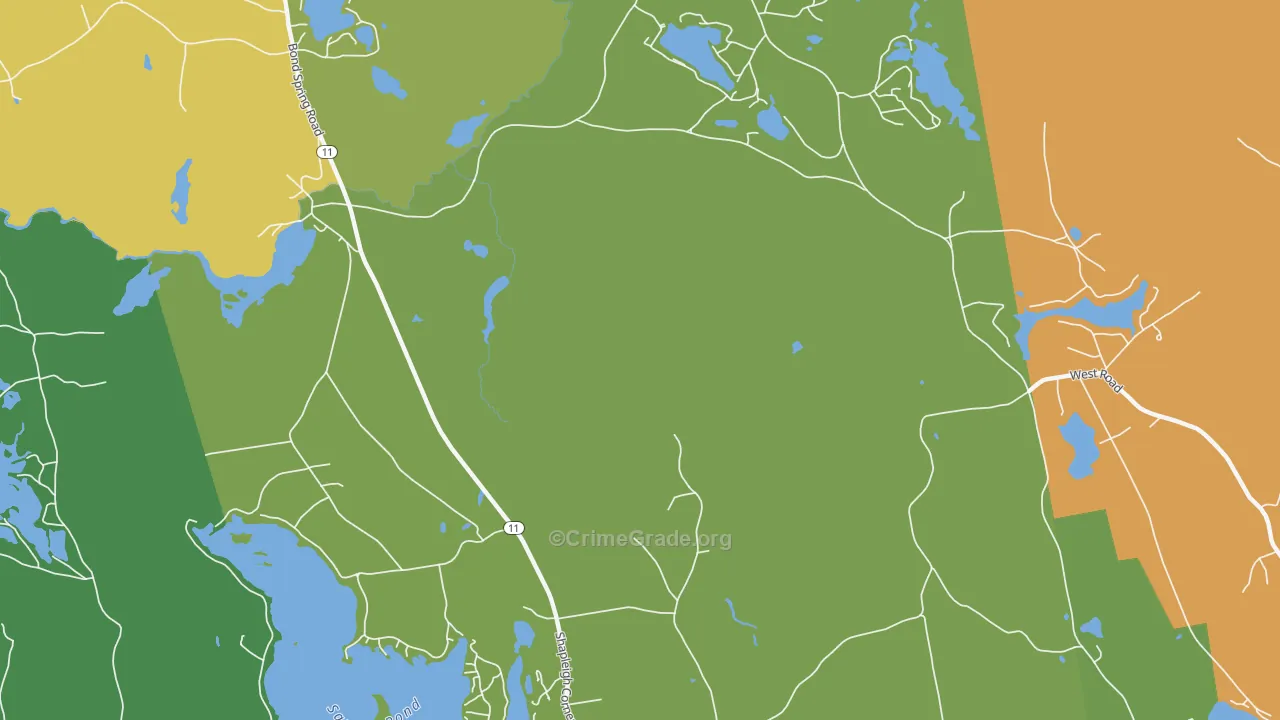 North Shapleigh, ME Map of Murder Rates