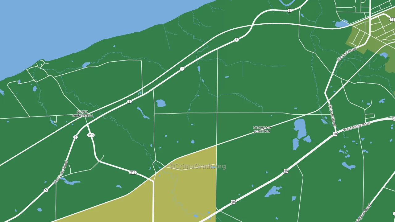 North Springfield, PA Map of Murder Rates