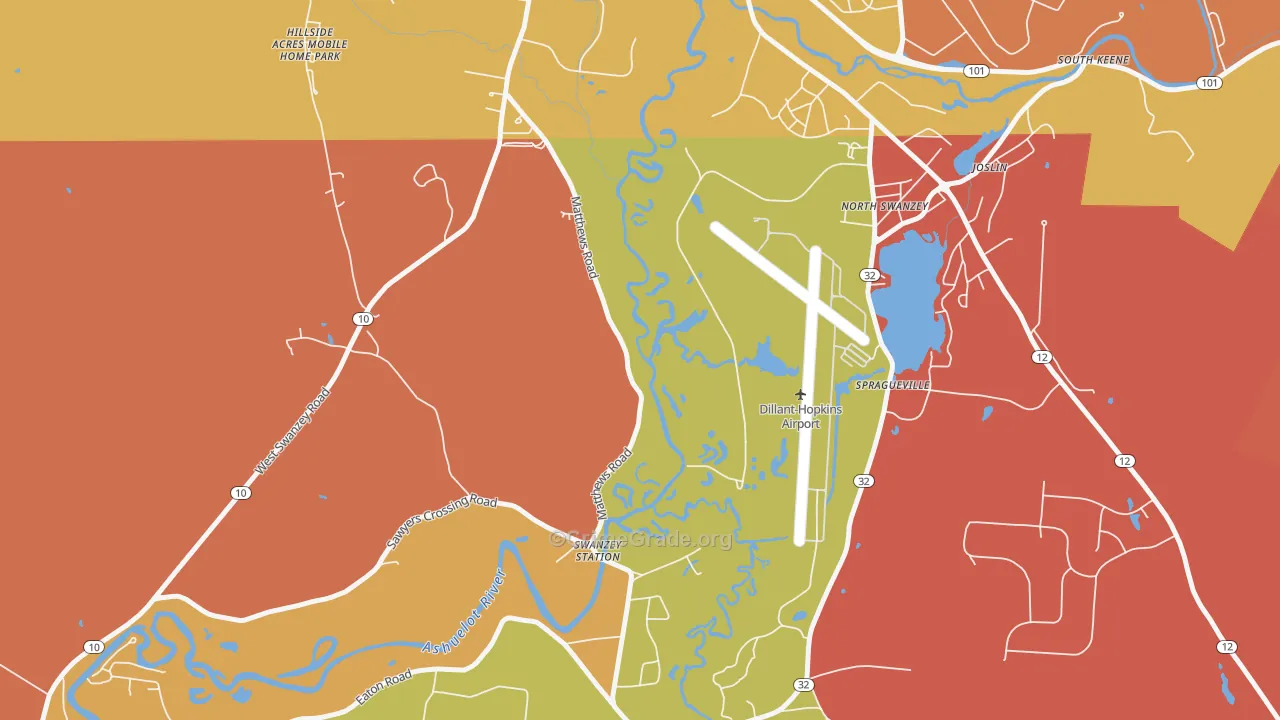 North Swanzey, NH Map of Murder Rates