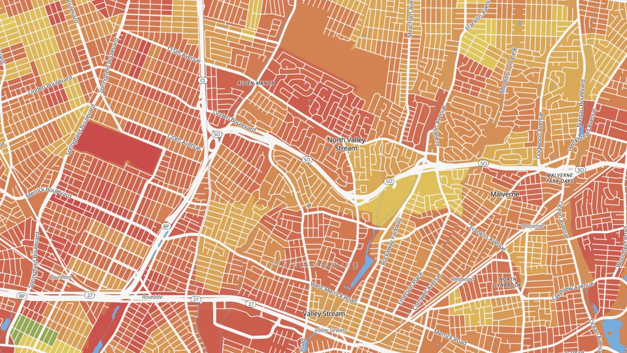 North Valley Stream, NY Map of Murder Rates