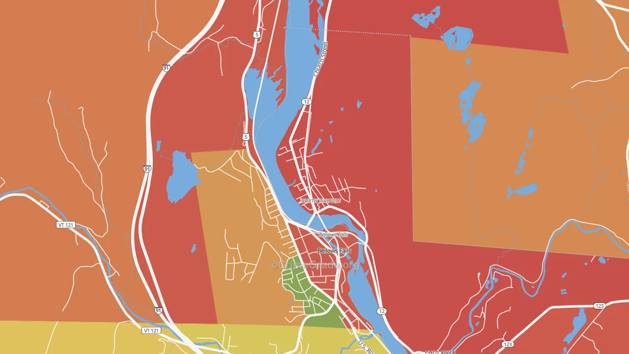 North Walpole, NH Map of Murder Rates