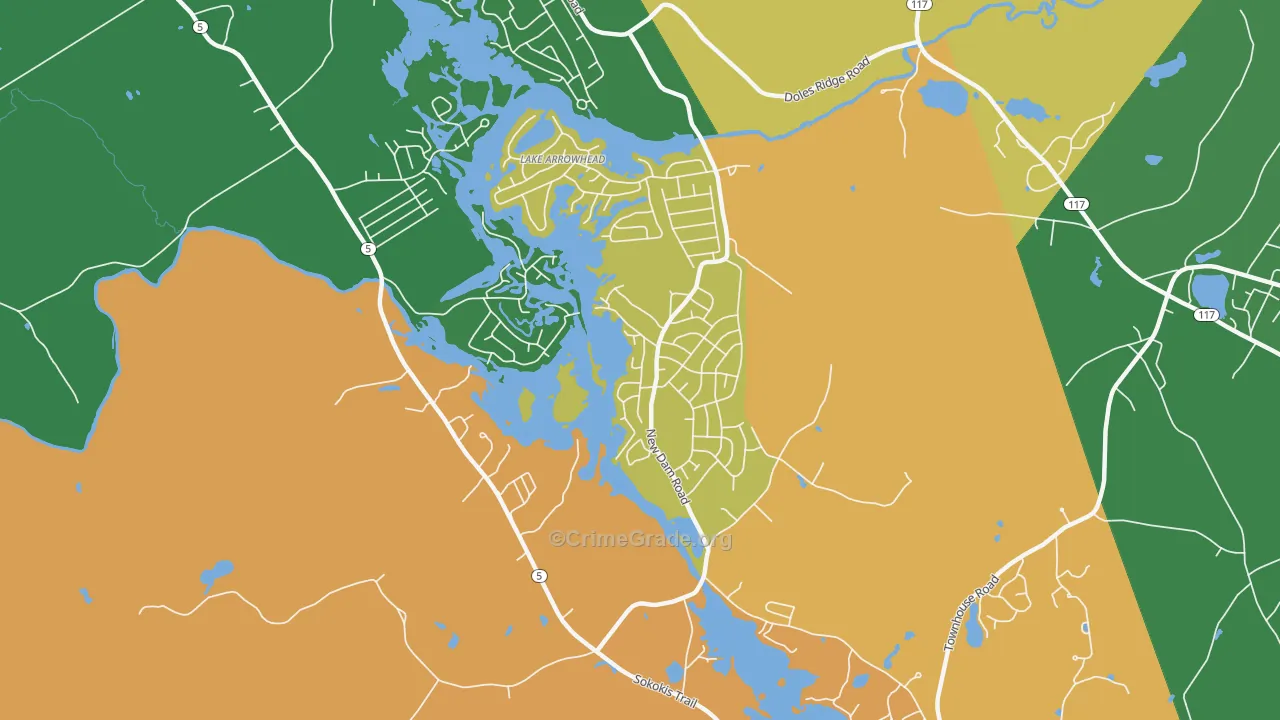 North Waterboro, ME Map of Murder Rates