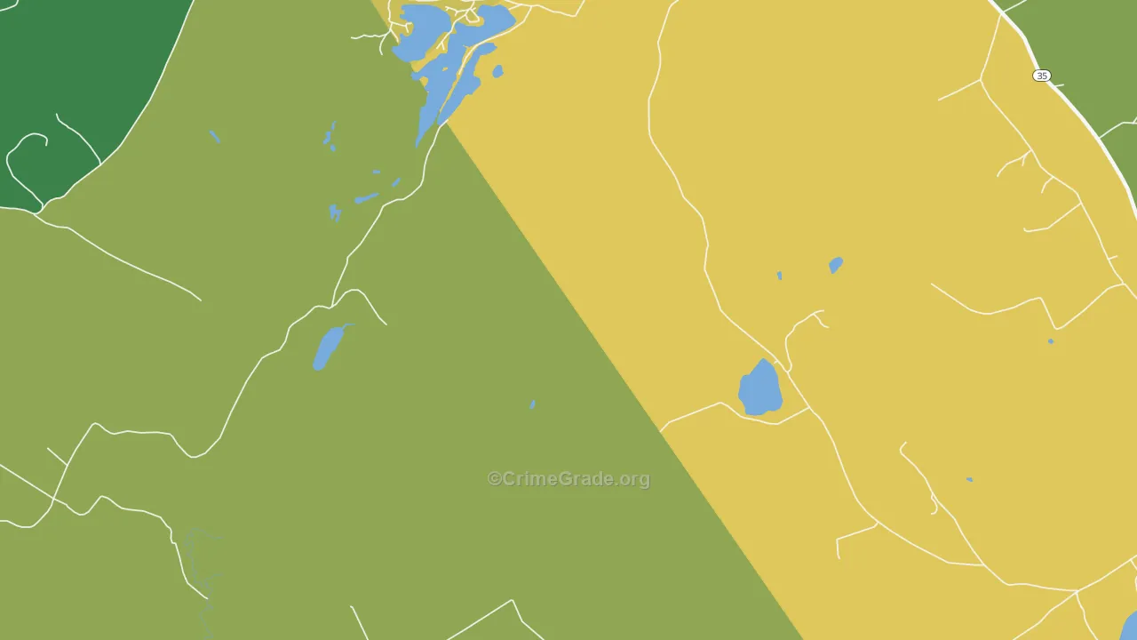 North Waterford, ME Map of Murder Rates