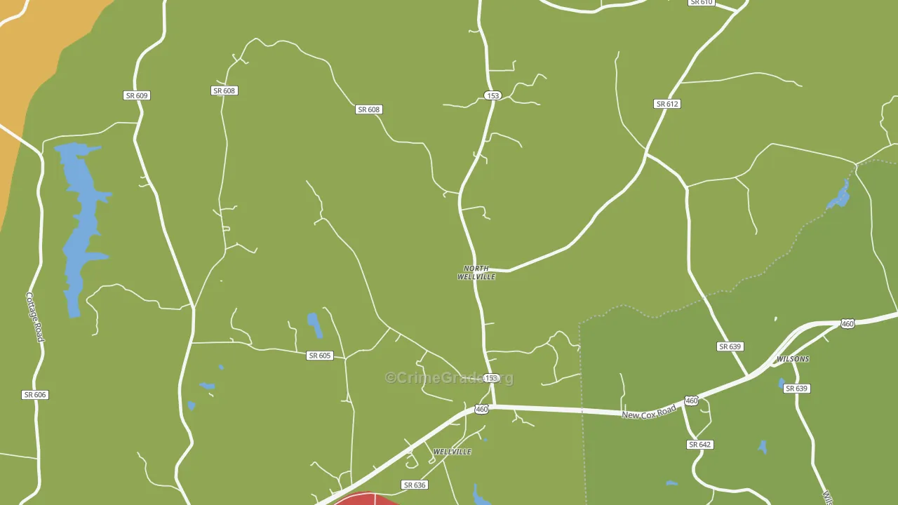 North Wellville, VA Map of Murder Rates