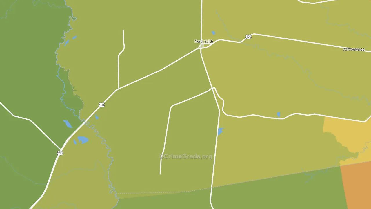 North Zulch, TX Map of Murder Rates