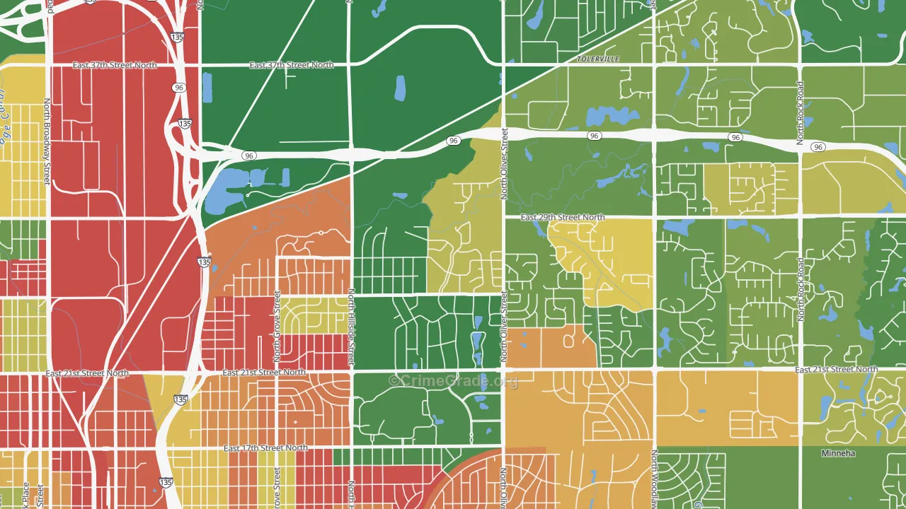 Northeast Heights, Wichita, KS Map of Murder Rates