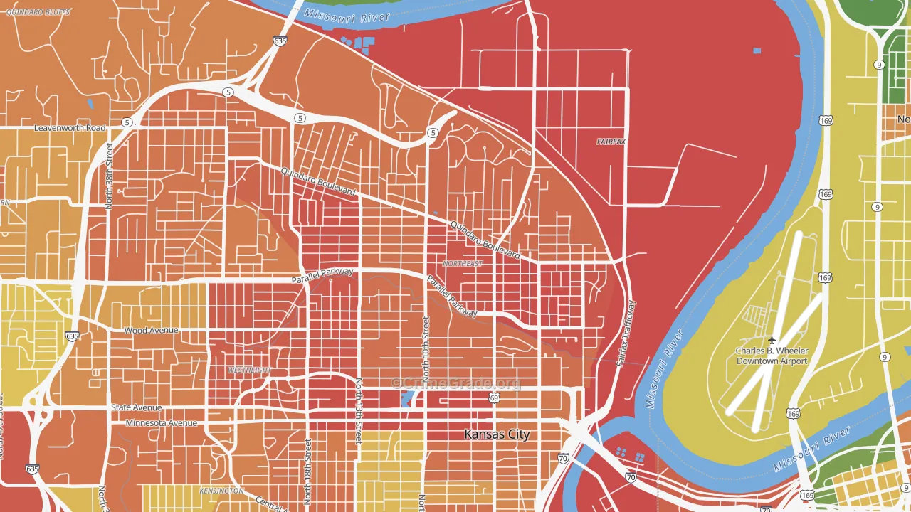 Northeast, Kansas City, KS Map of Murder Rates