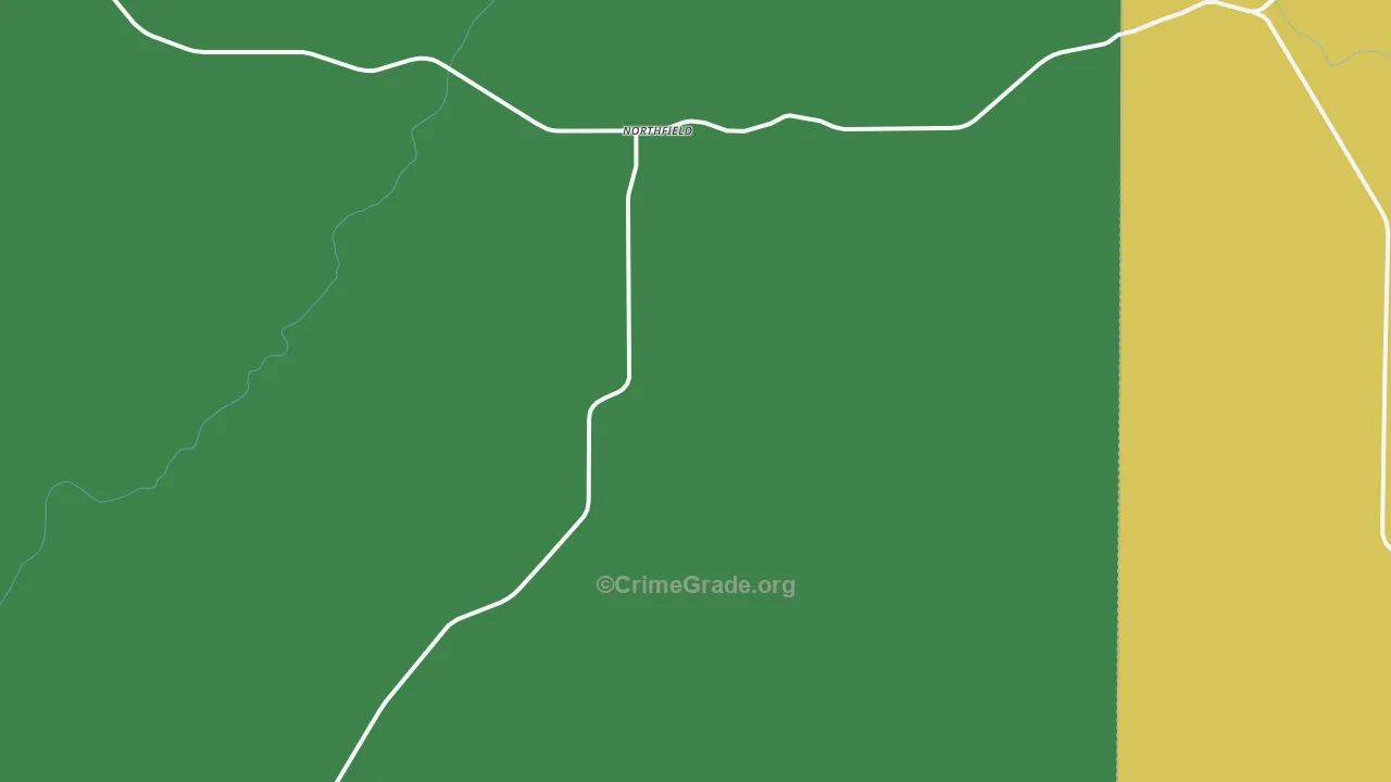 Northfield, TX Map of Murder Rates