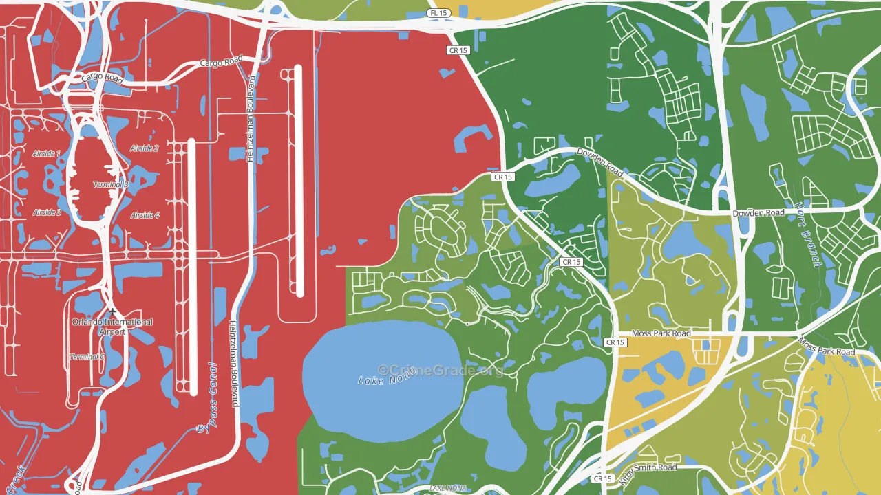Northlake Park at Lake Nona, Orlando, FL Map of Murder Rates