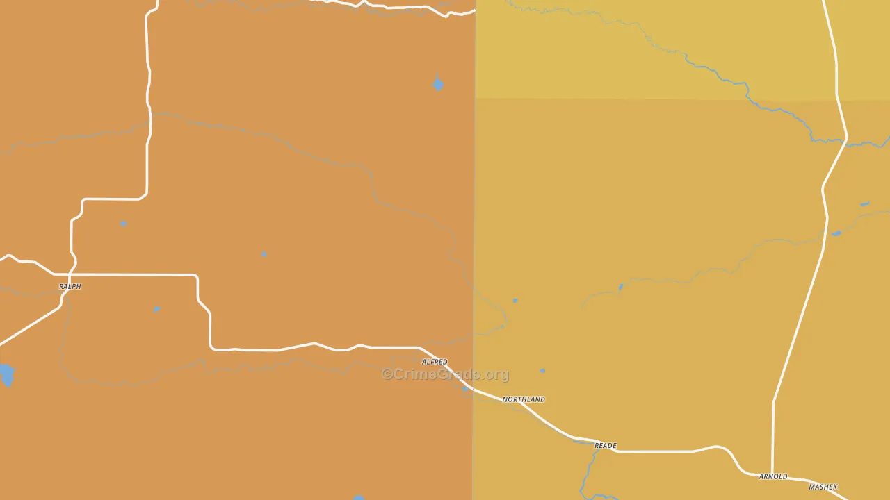 Northland, MI Map of Murder Rates
