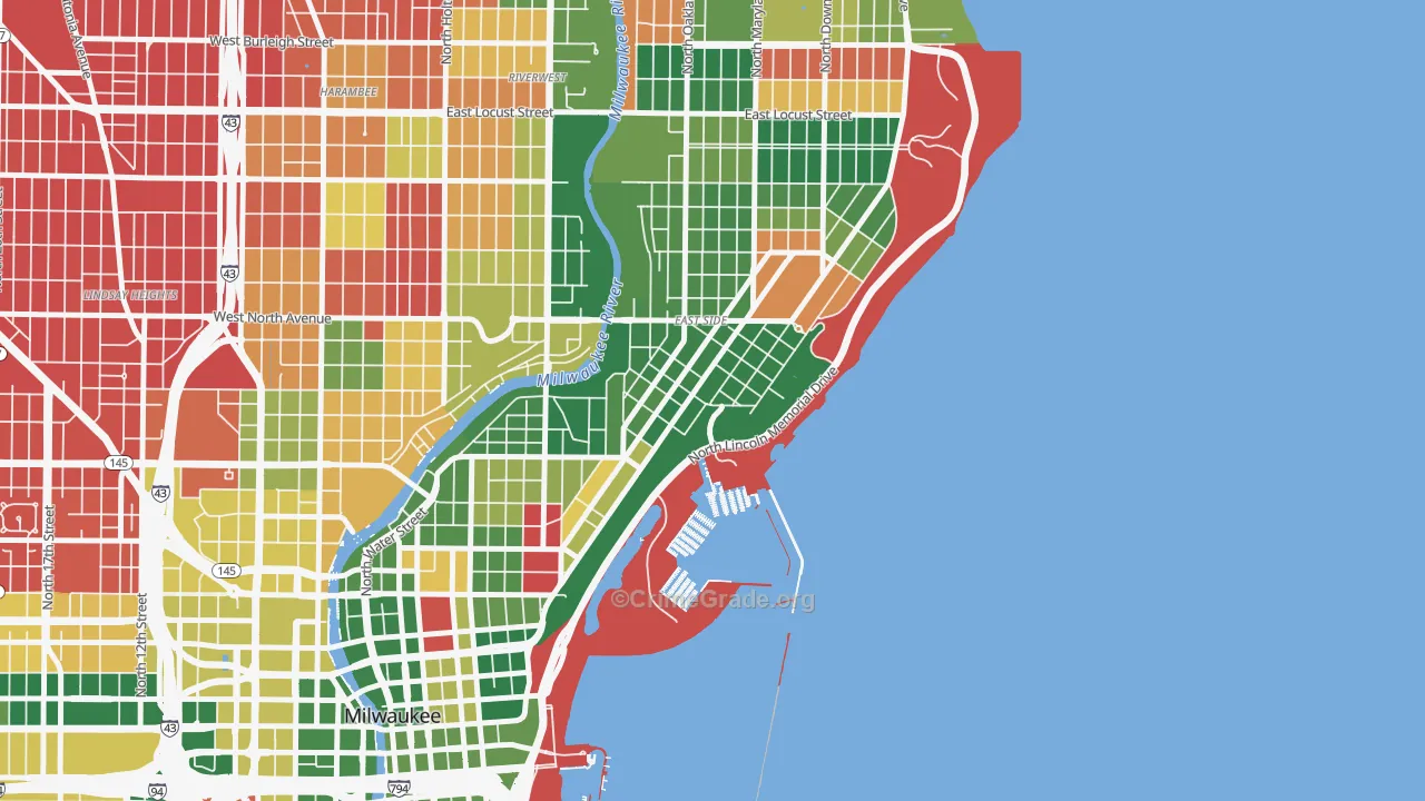 Northpoint, Milwaukee, WI Map of Murder Rates