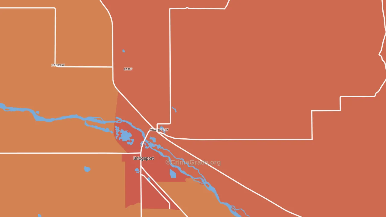 Northport, NE Map of Murder Rates