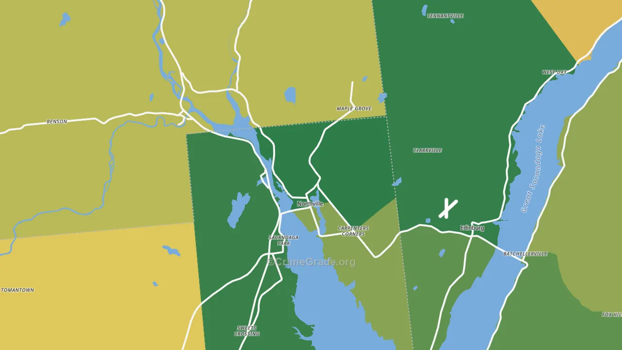 Northville, NY Map of Murder Rates