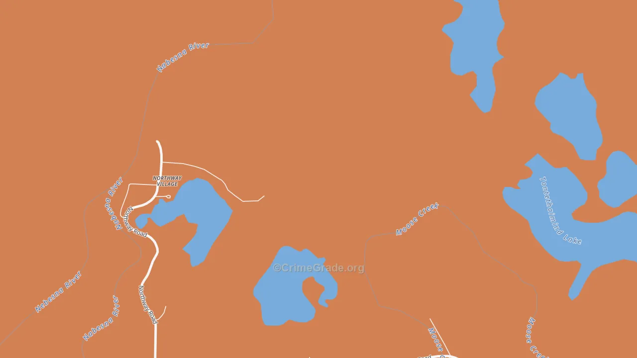 Northway Village, AK Map of Murder Rates