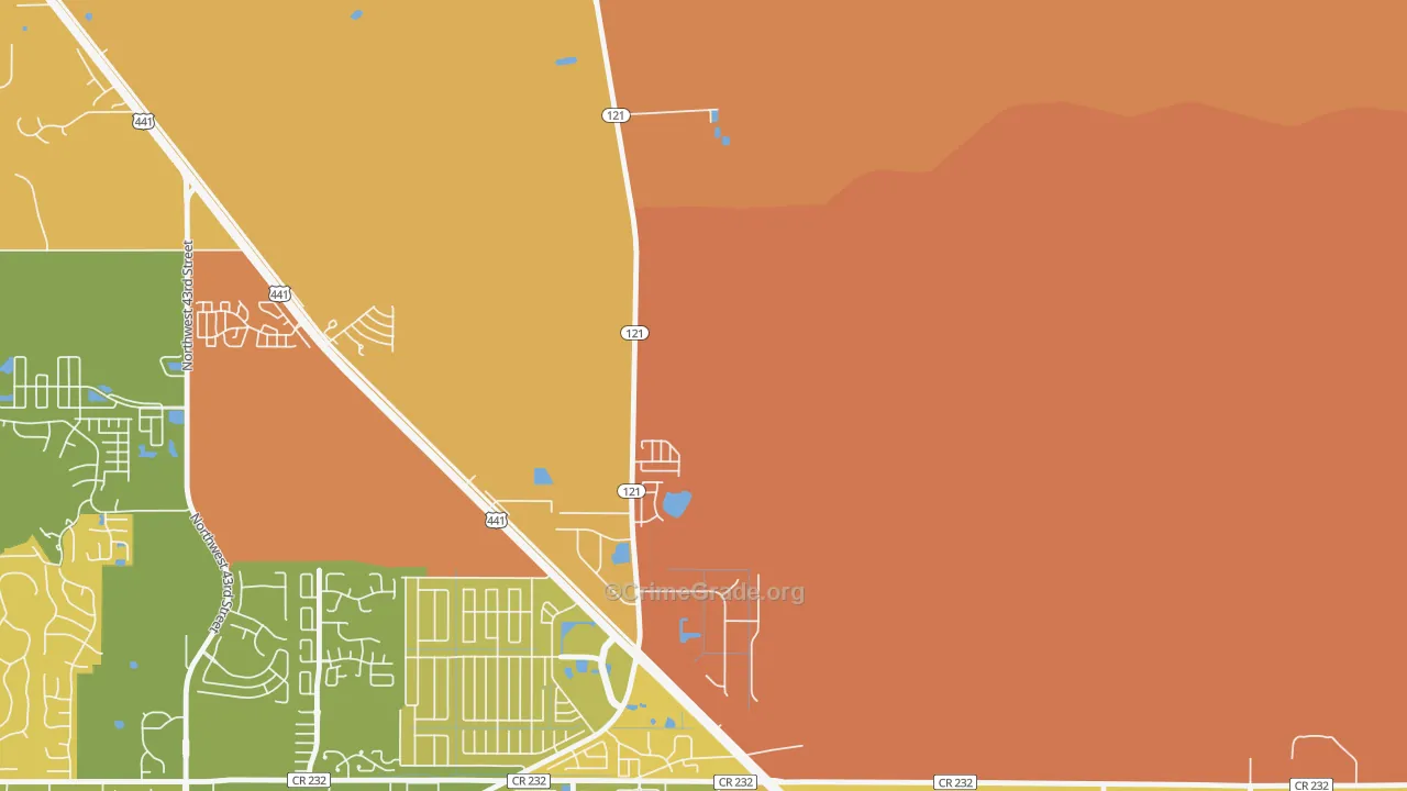 Northwood, FL Map of Murder Rates