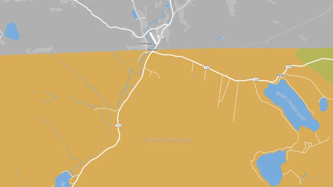Norton, VT Map of Murder Rates