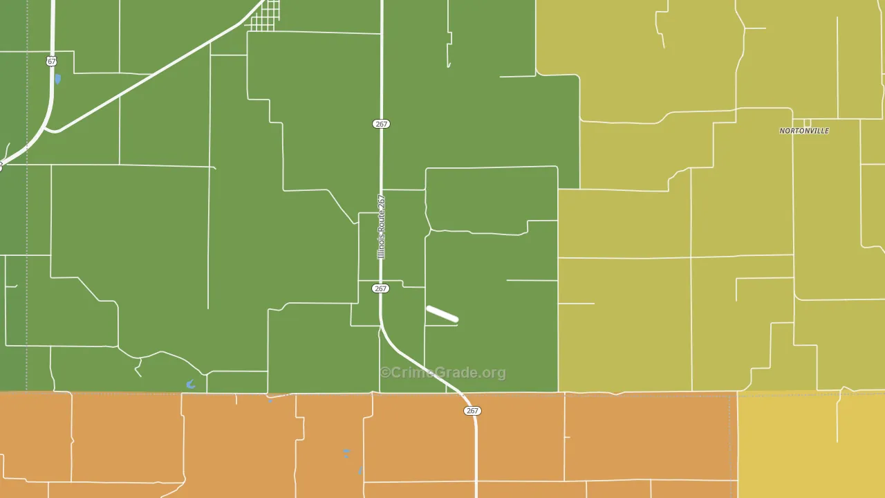 Nortonville, IL Map of Murder Rates