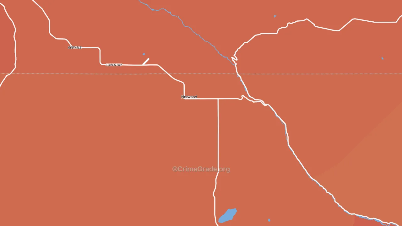 Norwood, CO Map of Murder Rates