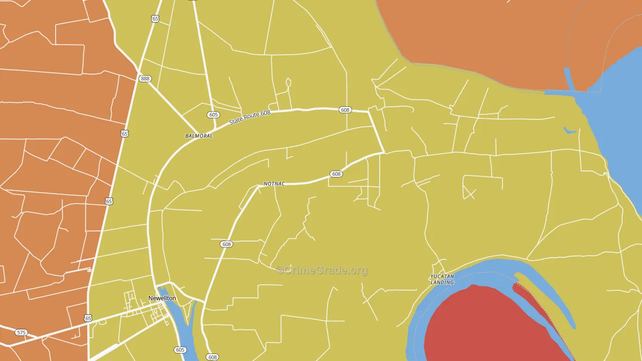 Notnac, LA Map of Murder Rates