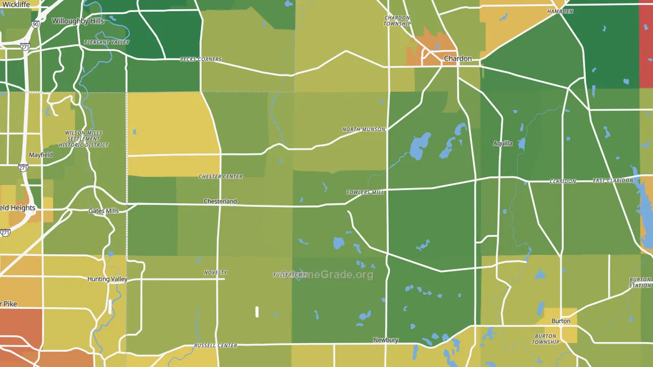 Novelty, OH Map of Murder Rates