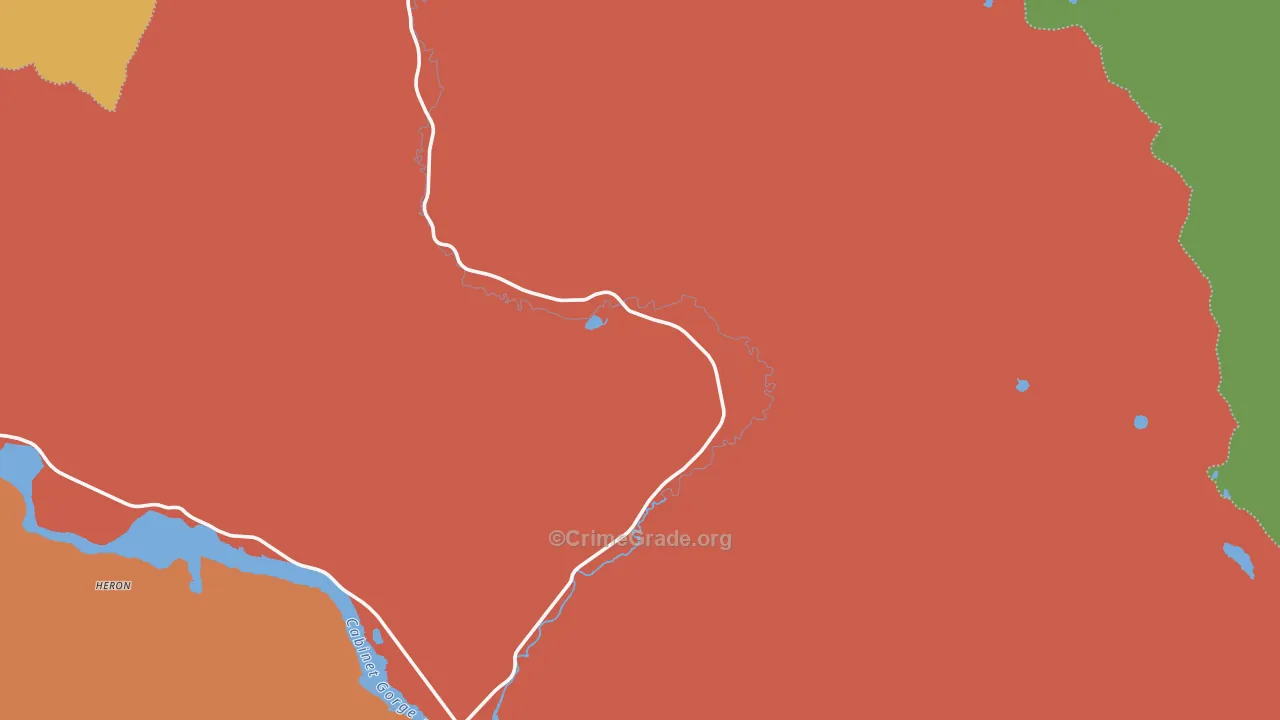 Noxon, MT Map of Murder Rates