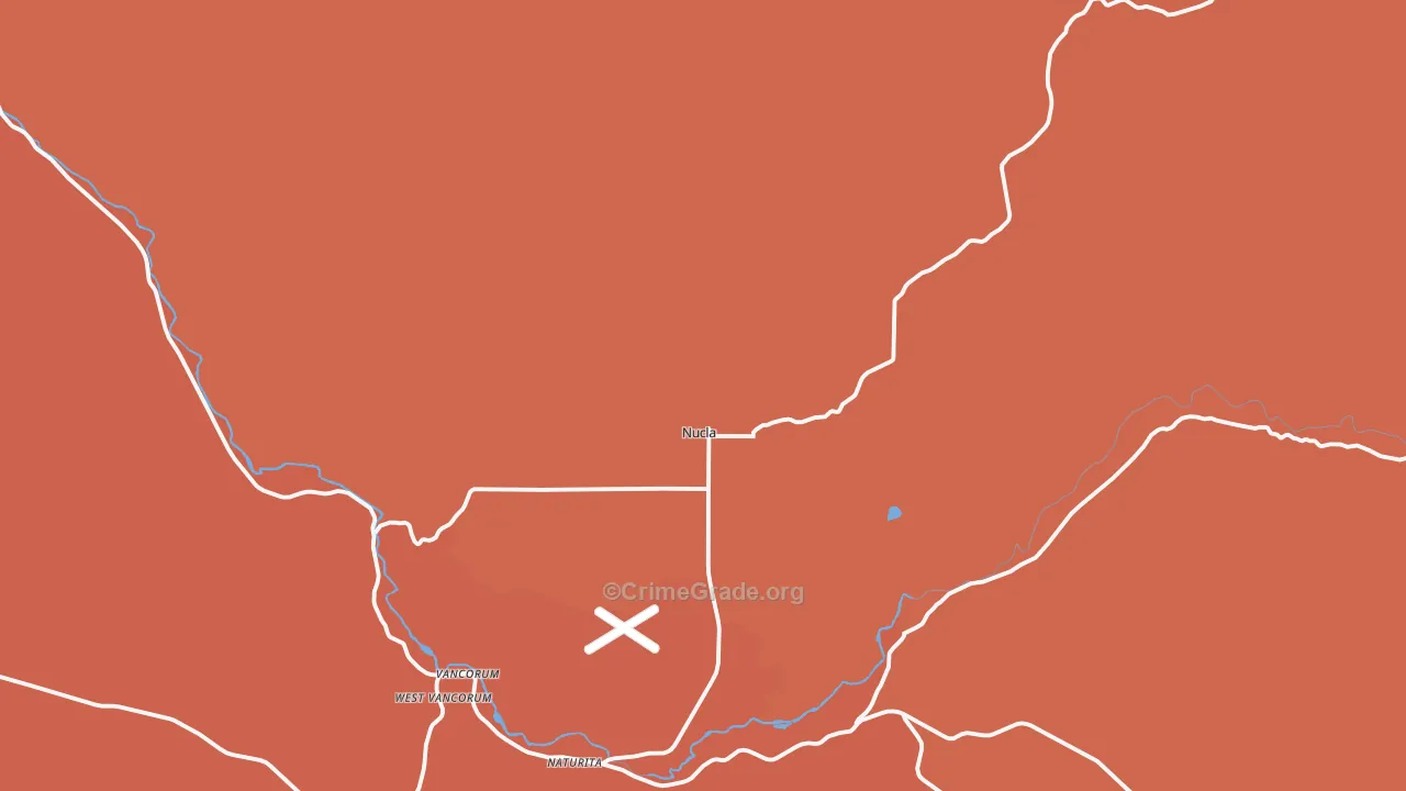 Nucla, CO Map of Murder Rates