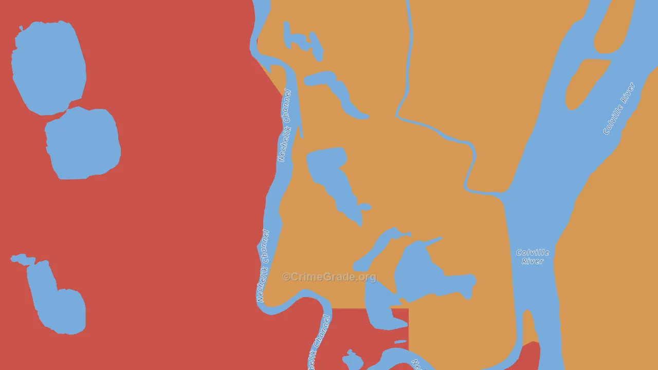Nuiqsut, AK Map of Murder Rates