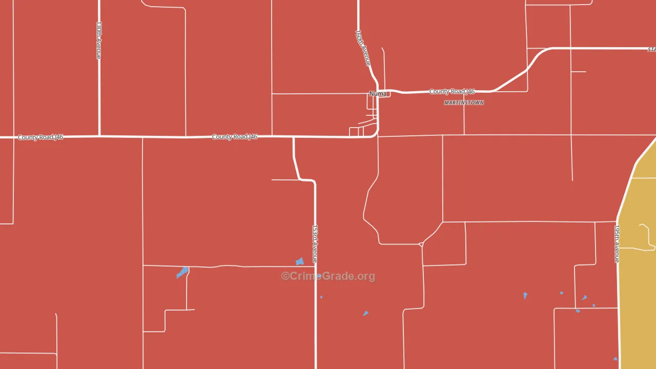 Numa, IA Map of Murder Rates