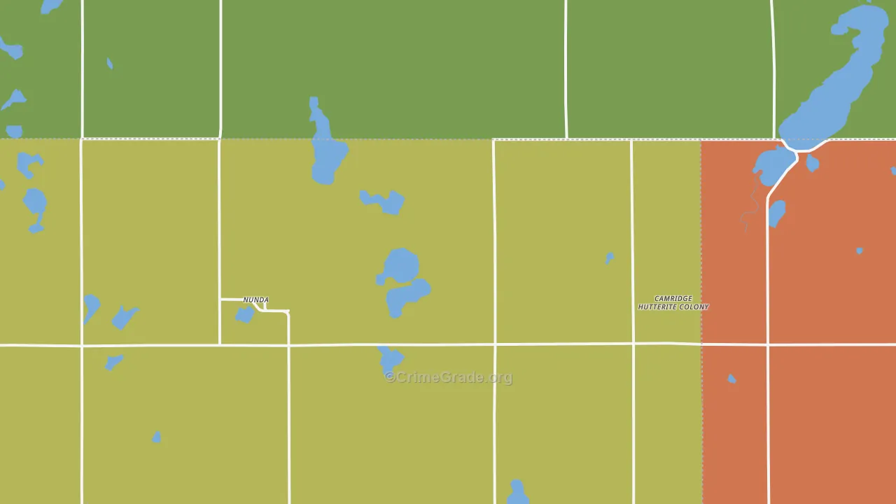 Nunda, SD Map of Murder Rates