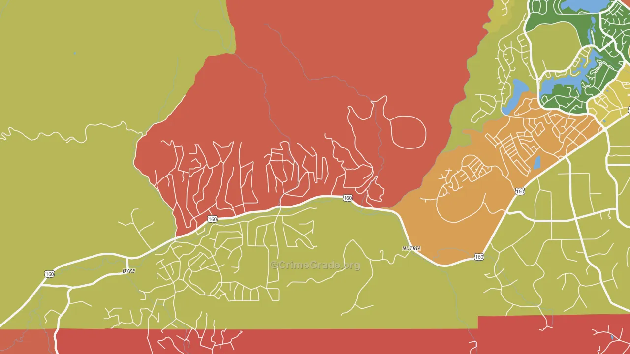 Nutria, CO Map of Murder Rates