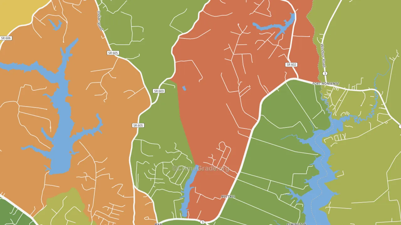 Nuttall, VA Map of Murder Rates