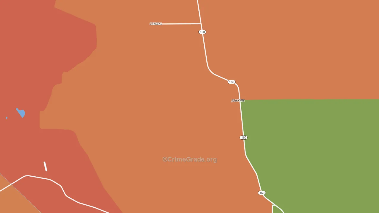 Nye County, NV Map of Murder Rates