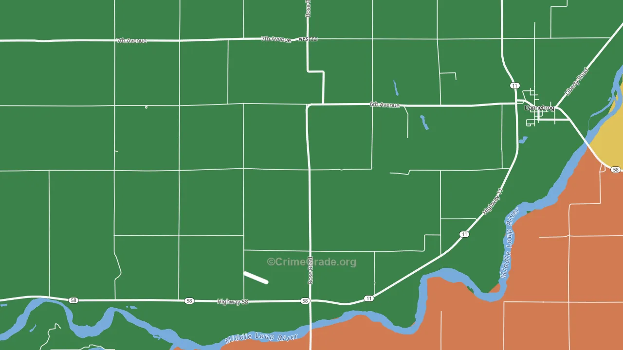 Nysted, NE Map of Murder Rates
