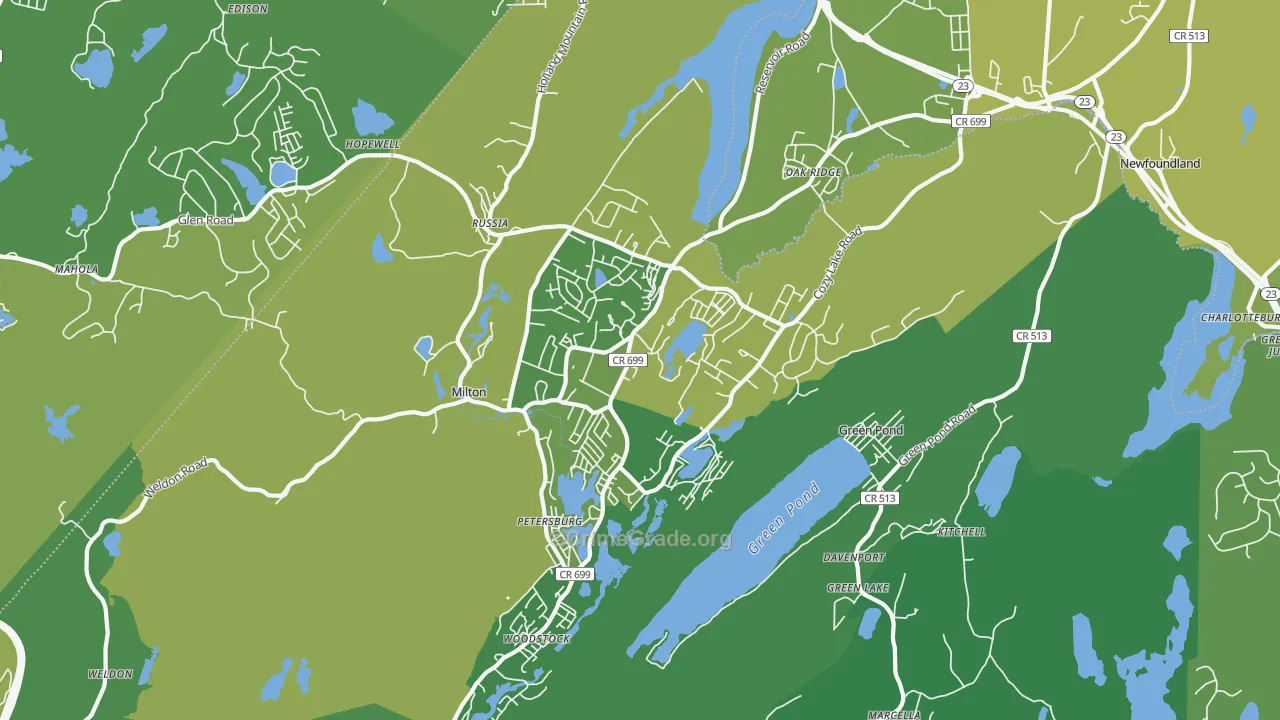 Oak Ridge, NJ Map of Murder Rates