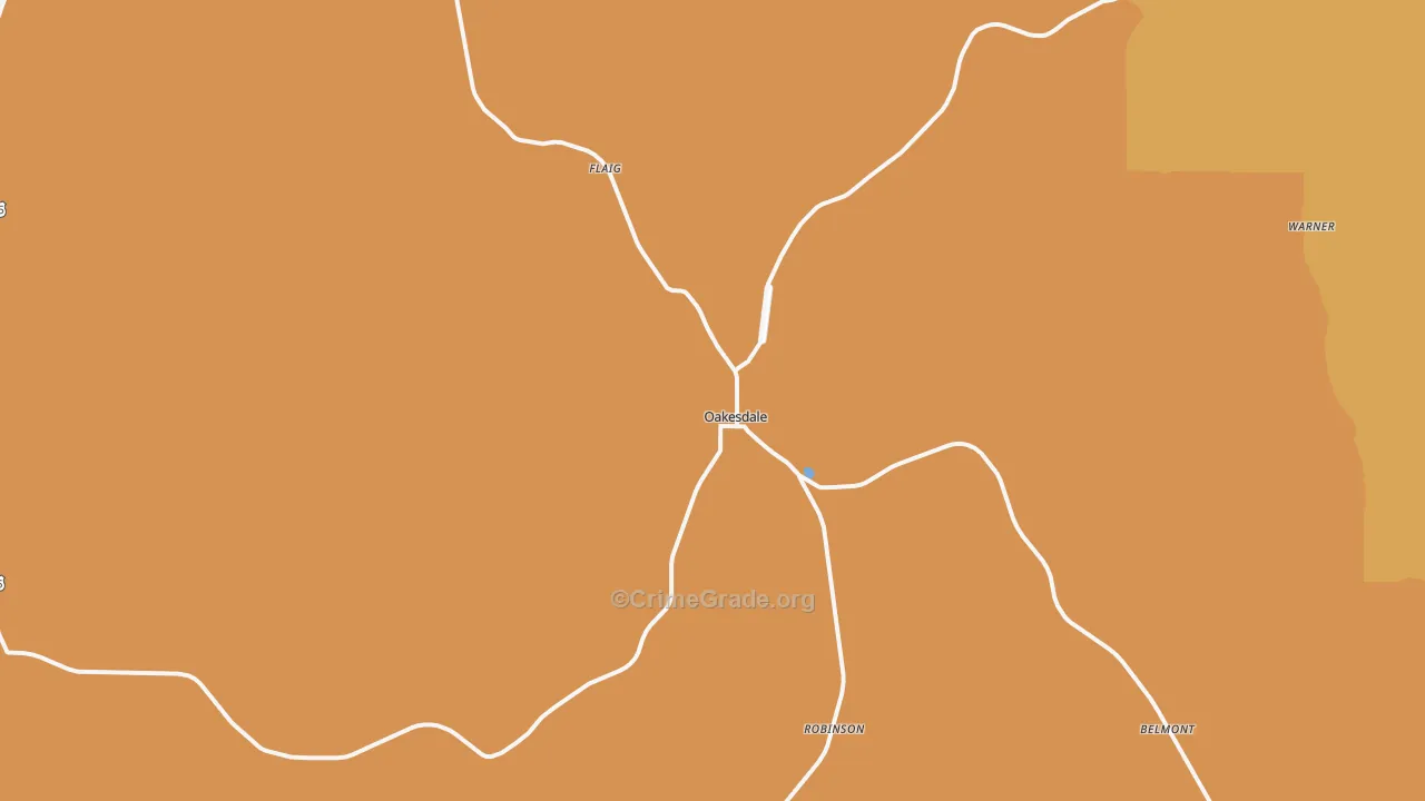 Oakesdale, WA Map of Murder Rates